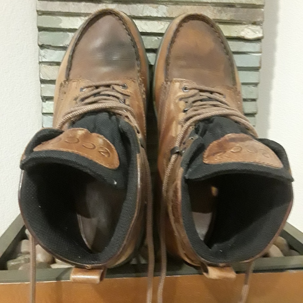 Mens - ECCO - Track II GTX High - Boots - Leather